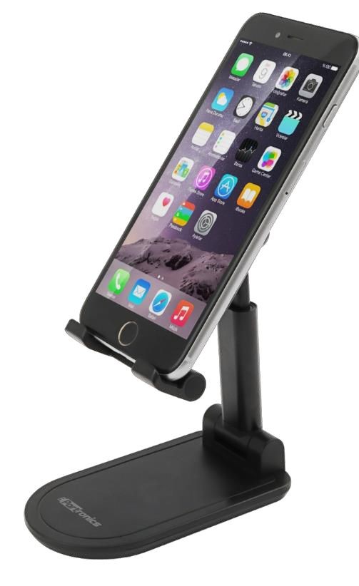 Portronics Mobot One POR-1170 Adjustable & Foldable Mobile Cell Phone Stand for Table, Desktop, Home Cell Phone Holder